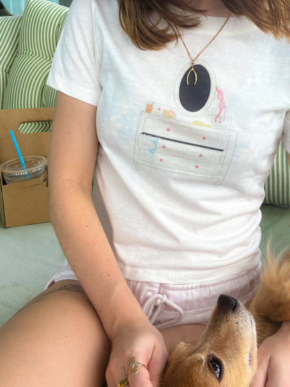 mermaid's vanity baby tee